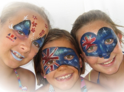 australia face paint
